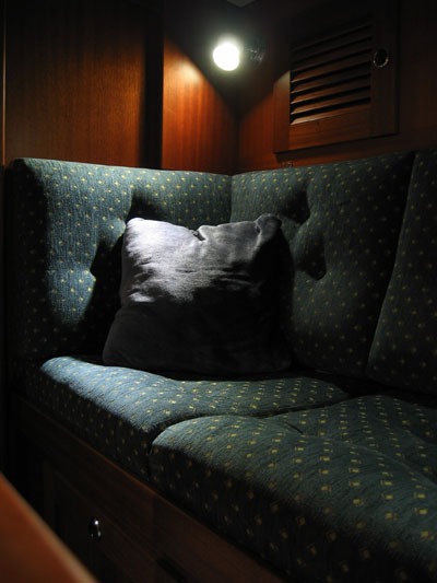 sail boat interior with LED light