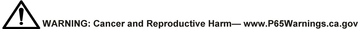 Prop 65 warning