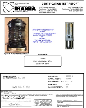 120VAC 3NM USCG Cert