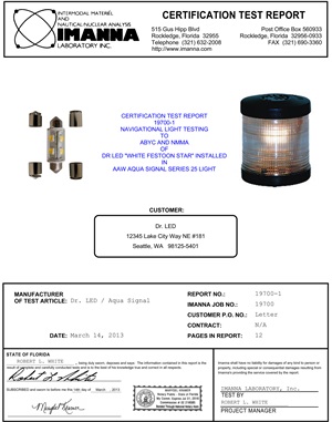 2nm USCG cert festoon bulb