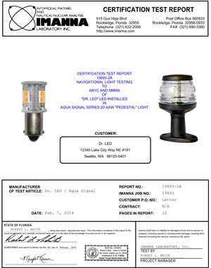 Aqua Signal 90496-7 12V/5W Bayonet BA9s Incandescent Navigation Light Bulb  - Pair