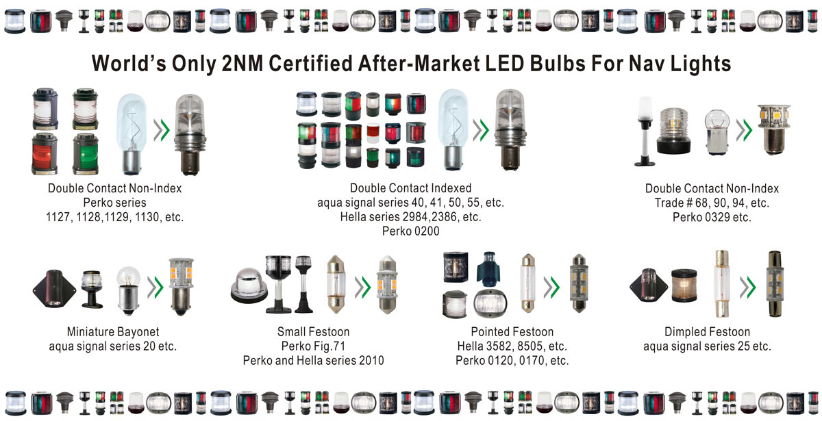 LED nav bulb & light banner