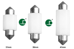 31mm 36mm 41mm festoon LED