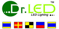 Dr. LED marine flag logo